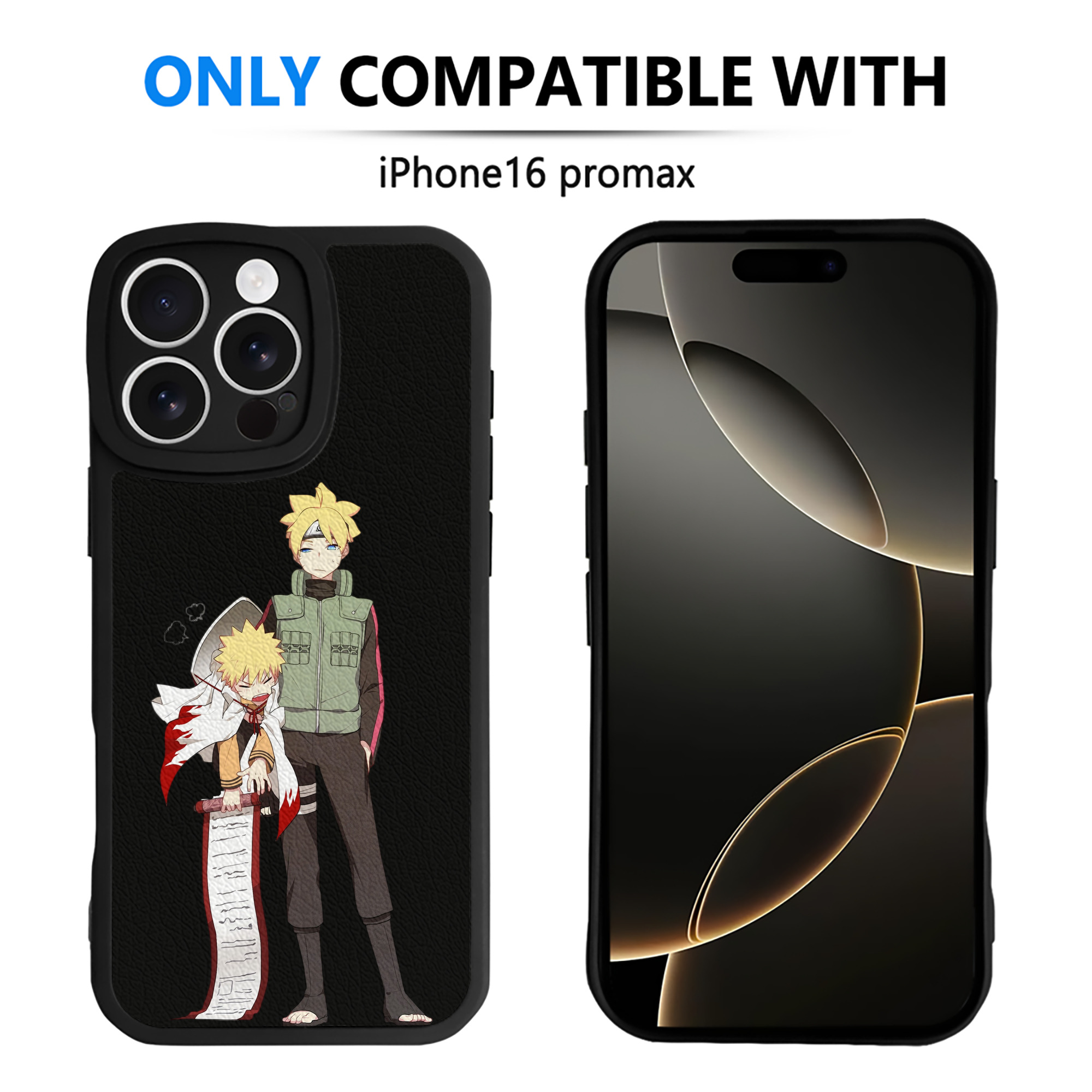 （画像用） NARUTO -ナルト- 波風 ミナト Namikaze Minato 【iPhone 16シリーズ対応】シリコンスマホケース（レザー調） 材質：シリコン